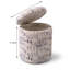 Abstract Upholstered Ottoman Footstool Pouffe for Living Room or Bedroom 40cm