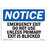 Emergency Exit Do Not Use Unless Primary Sign