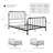 Wren Metal Spindle Panel Bed-520076402-520076401