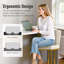 Tabouret de comptoir rembourré en similicuir 24 po Seese-856194304-856194306-856194318