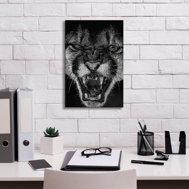 Byas " Fury " by Barbara Keith, 18" H x 12" W x 0.75" D