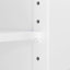 Armoire de rangement pour salle de bain, armoire avec deux portes et tiroirs, tablette réglable, panneau de fibres à densité moyenne, blanc-22959758