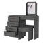 Stonington 4-Drawer Makeup Dressing Table With Stool
