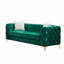 Canapé en velours capitonné style Chesterfield avec pieds en métal-279777960-279777965
