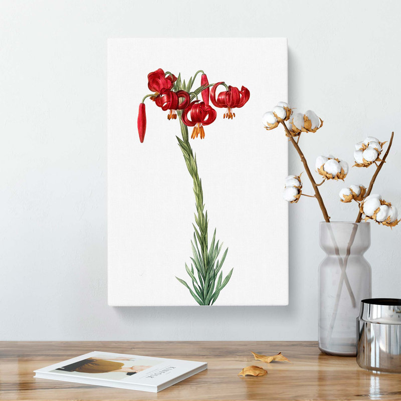 Lily Flowers by Pierre-Joseph Redoute - Wrapped Canvas, 60cm H x 40cm W x 3cm D
