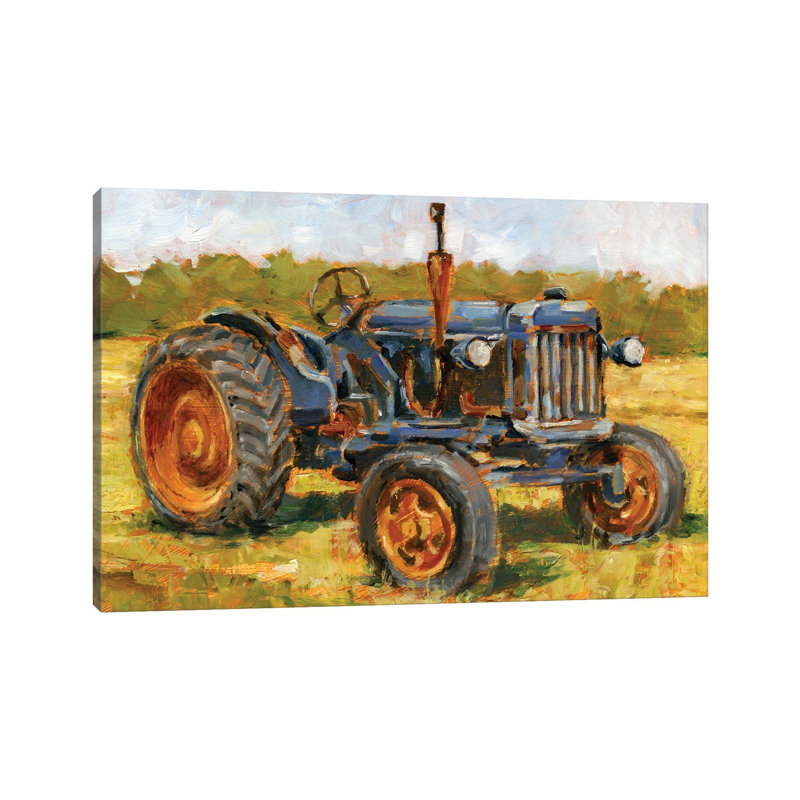 «Rustic Tractors III» par Ethan Harper, reproduction d'art sur toile tendue, H 18 po x l 26 po x P 1,5 po