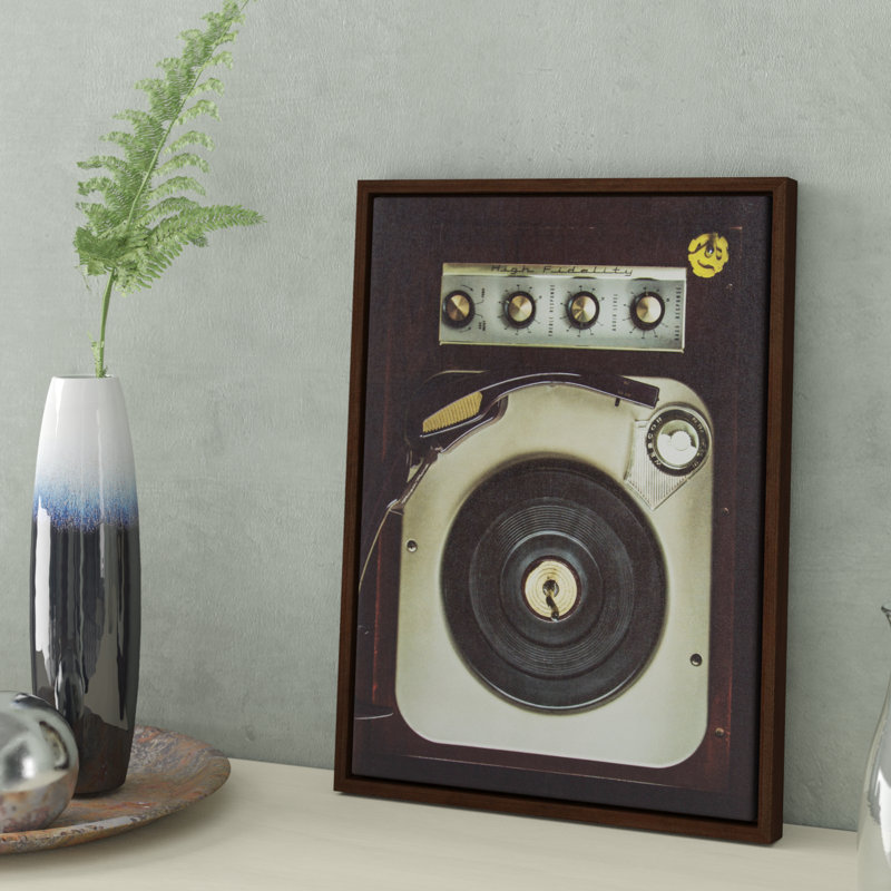 High Fidelity by Emiko and Mark Franzen F2Images Framed Canvas Wall Art Print, 24" H x 18" W x 1.62" D, Brown Framed