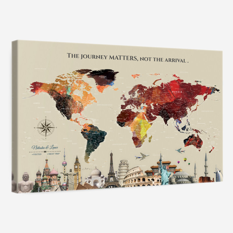 Épingle personnalisée «World Matters II» Altaira, H 30 po x l 45 po, Oui