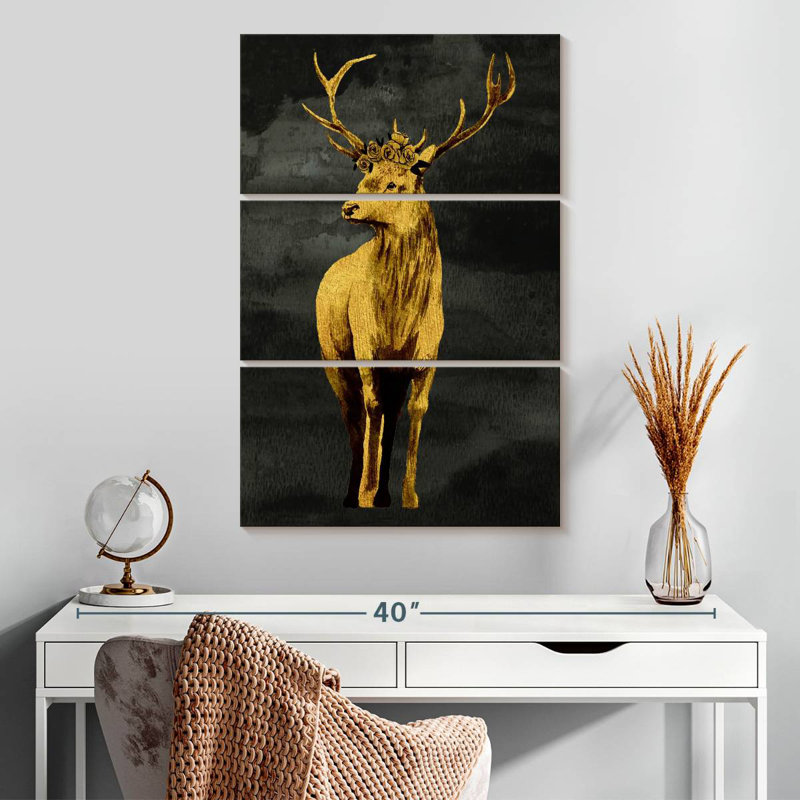 Brampt Golden Deer, 32" H x 20" W