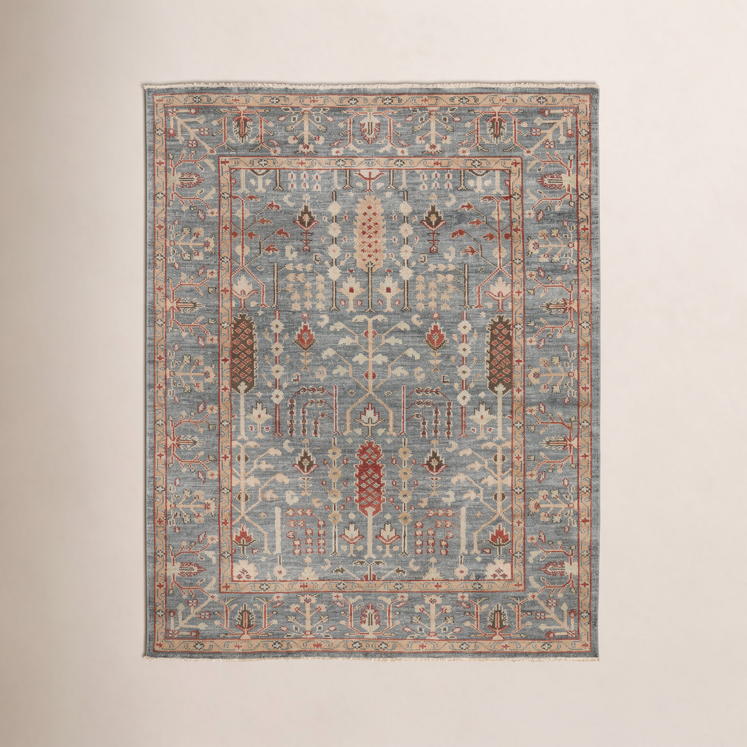 Brandonville Handmade Wool Rug, Rectangle 5'6" x 8'6"