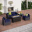 Ensemble de conversation pour patio avec foyer