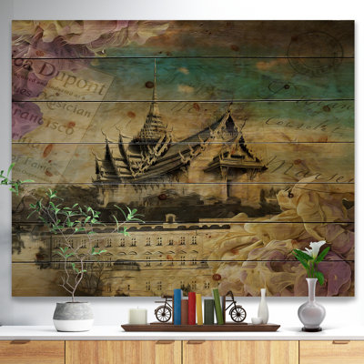 «Vintage Style Sky Castle Contemporary», impression