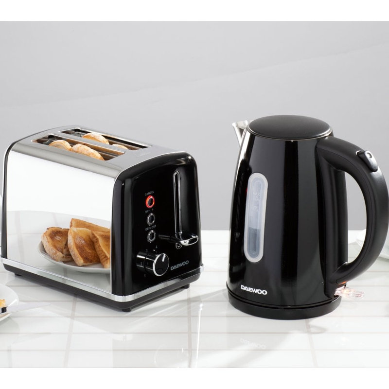 Daewoo KENSINGTON 1.5L Electric Tea Kettle, Black
