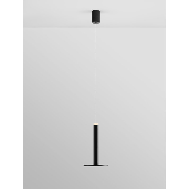 1 - Light Black LED Dome Pendant