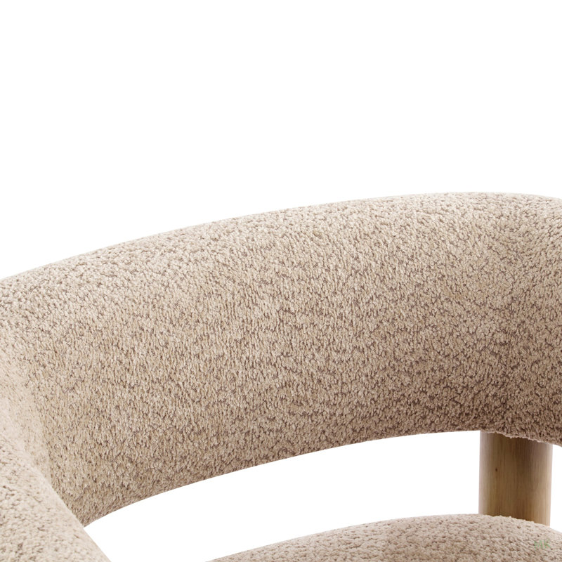 Fauteuil d'appoint rembourré Boucle