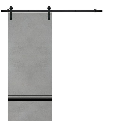 Solid Manufactured Wood Panelled Wood Finish Barn Door