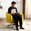 Chaise pivotante en métal-2048636503