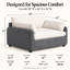 Fauteuil surdimensionné en chenille de 50 po de large Orelvessique avec assise profonde, coussins amovibles et 2 coussins-1407735953
