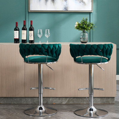 Upholstered Bar stools(Set of 2)