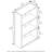 Barhorst Unfinished Bookcase-941888511
