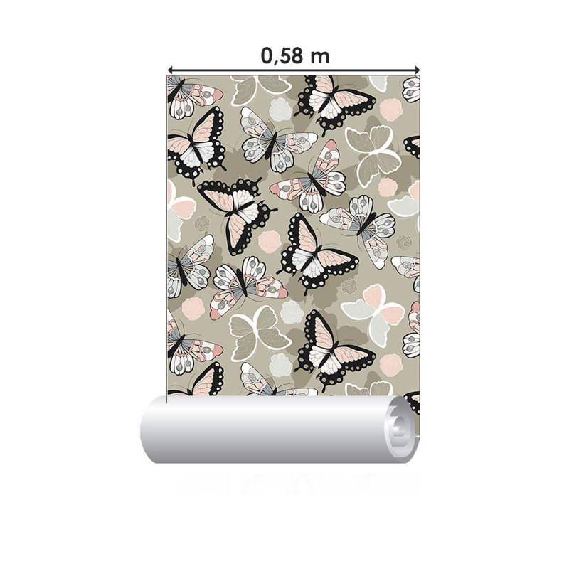 Rouleau de papier peint adhésif L 126 po x l 24 po Borlange