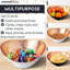 Bol à fruits en métal martelé à la main pour comptoir de cuisine, 7,5 po-63894619