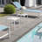 Aluminum Square Side/End Table-657987869