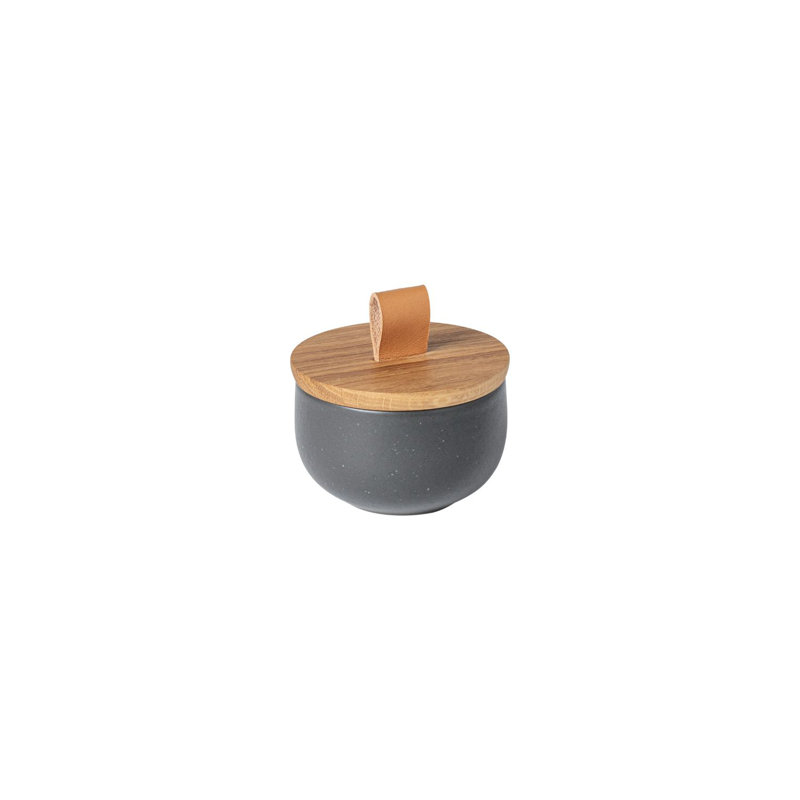 Salière avec couvercle en bois Casafina Pacifica, Noir