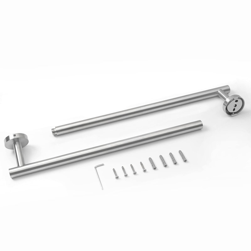 1 Towel Rack, Brushed Nickel