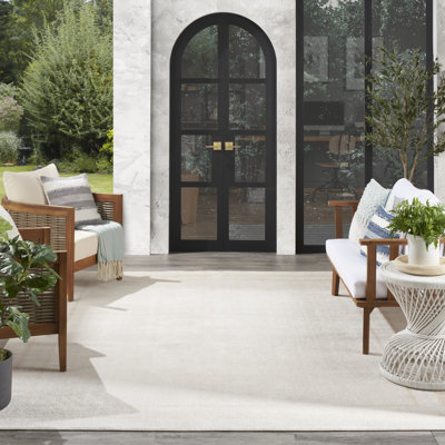 Tapis intérieur / extérieur ivoire Nourison Essentials