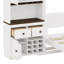 Lit escamotable avec armoire de rangement, support à vin, tiroirs et DEL-319281387