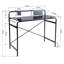 Fritz Glass Top Metal Base Writing Desk