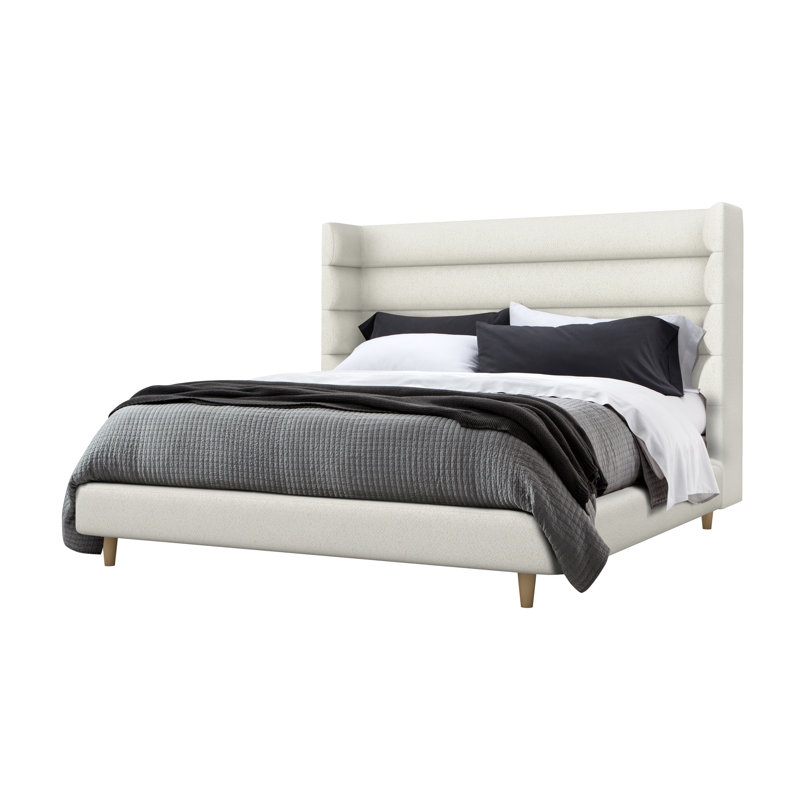 Ornette Upholstered Wingback Bed, Cameo, King