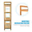 25cm W Bamboo / Rattan Shelving Unit