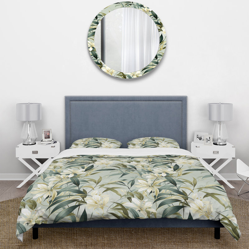 Ensemble de housse de couette Bamboo Whispers, Housse de couette simple + 1 taie décorative stan