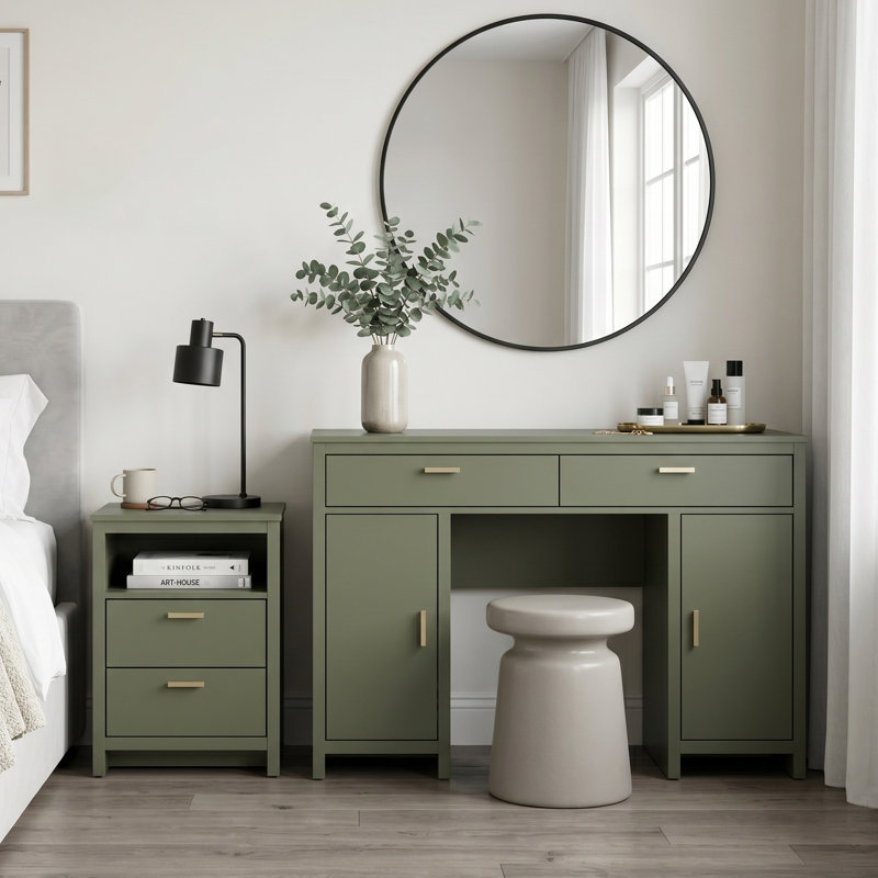 Connie Luxe Bedroom Duo, Kale Green