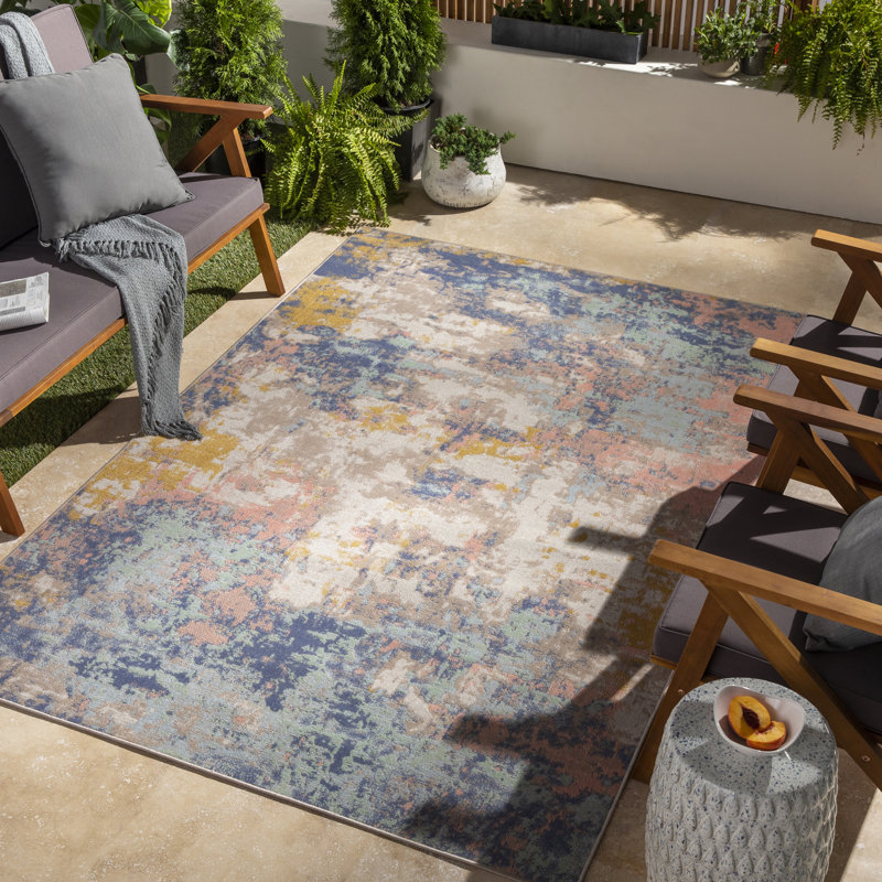 Kamalu Abstract Indoor Rug, Rectangle 2' x 2'11"