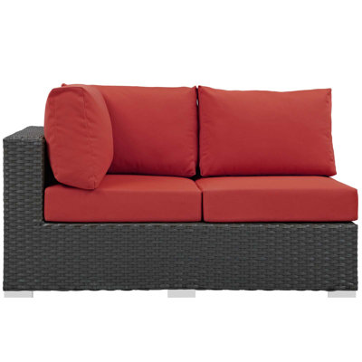 Modway Stopover Outdoor Patio Sunbrella Left Arm Loveseat by Modway
