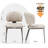 Modern Faux Leather Upholstered Dining Chairs With Metal Legs, Comfortable Side Chairs For Dining Room-2000392832