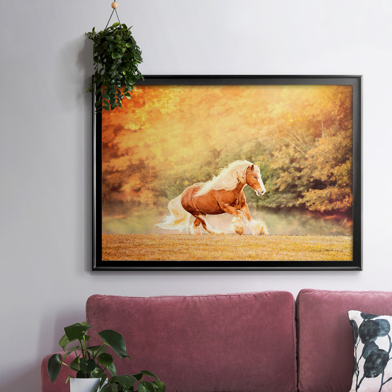 «Horse Motion II», reproduction sur toile, H 30 po x l 44 po, Noir