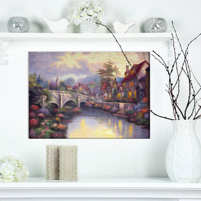 «Village in Paradise», reproduction sur toile tendue