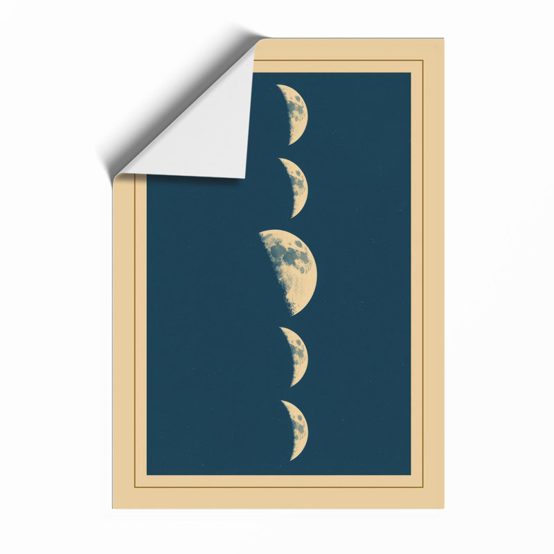 Lunar Phases Minimalist - Print, Unframed, A1 - 84.1 x 59.4 cm