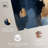 Navy Beige II Canvas Blue Abstracts by Art Remedy-113214223-113214228