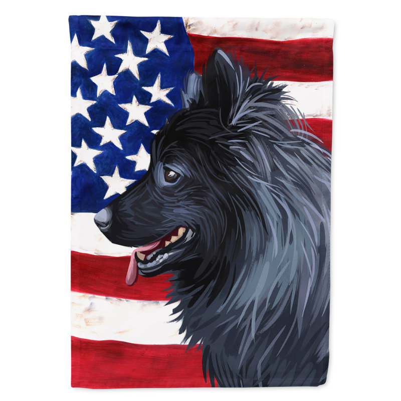 Polyester à 2 côtés 28 x 40 po drapeau maison, Lapphund suédois