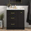 Meuble-lavabo 30 po avec lavabo en céramique-466885326