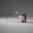 Brown Unique Pea Shape Modern Desk-109050185