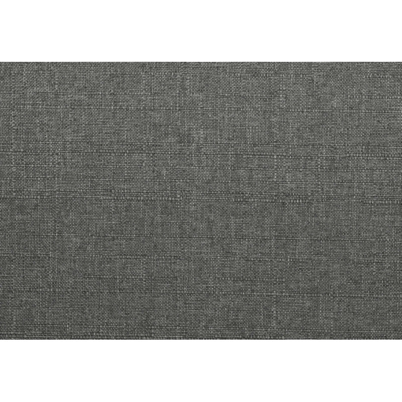 Chaise d'appoint rembourrée en tissu, Gris foncé
