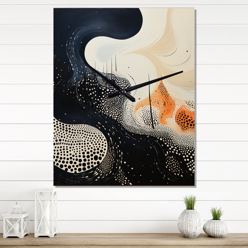 Horloge murale moderne Deep Marine Scenes Collage I - Coastal Coral, Grand