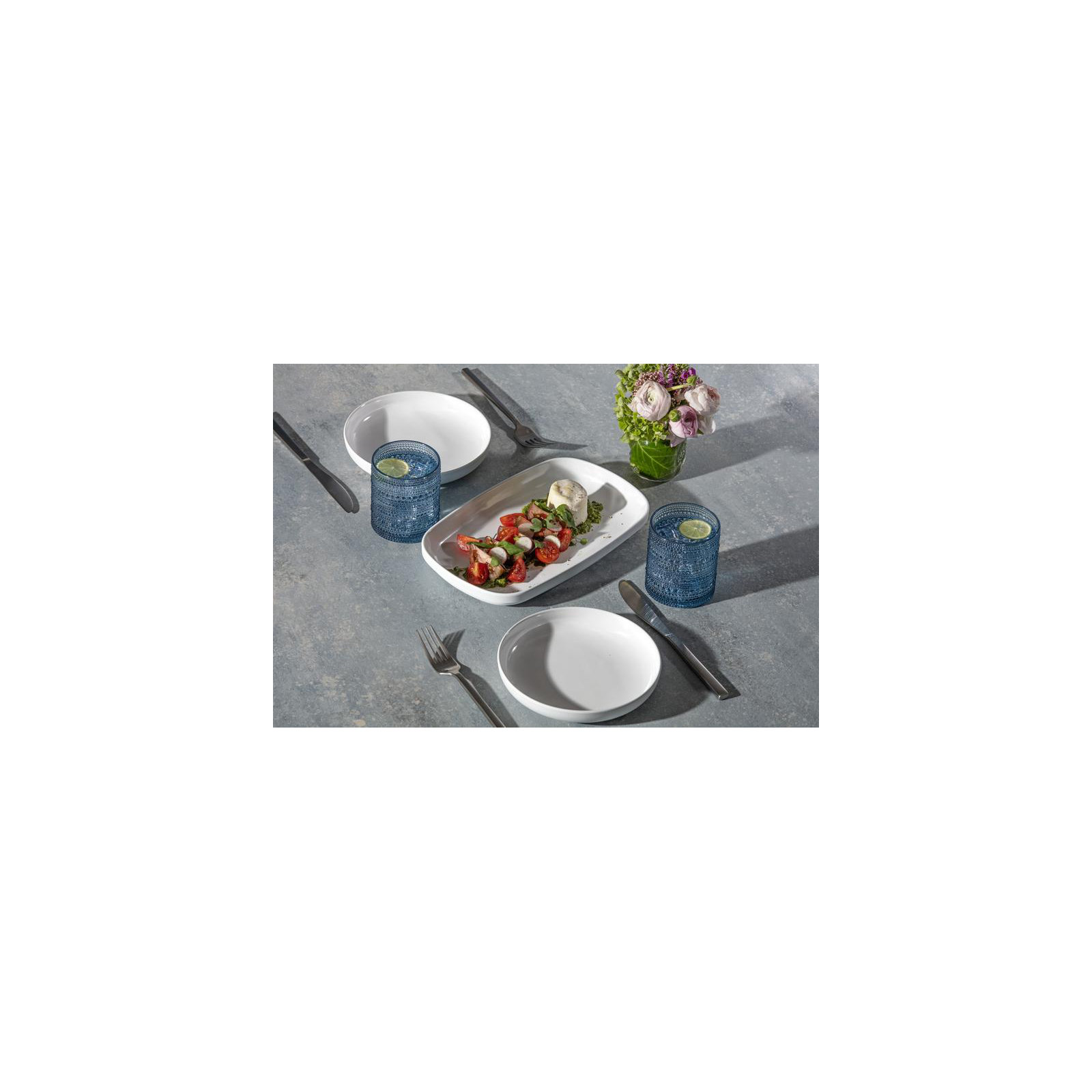 Fortessa Arezzo Brushed Flatware Set, Service for 4, Brushed