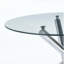 Ensemble de salle à manger 1 + 4,5 pièces, table de salle à manger avec pieds en métal Mid-Century pour 4-6 personnes avec plateau en verre, table de salle à manger à piédestal, table basse de loisirs-854002228